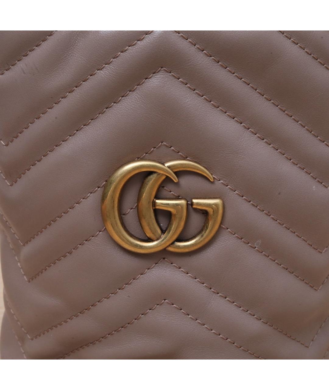 GUCCI Розовая кожаная сумка через плечо, фото 8