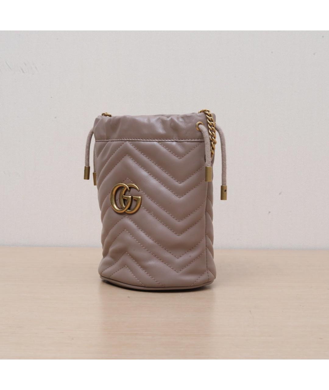 GUCCI Розовая кожаная сумка через плечо, фото 4