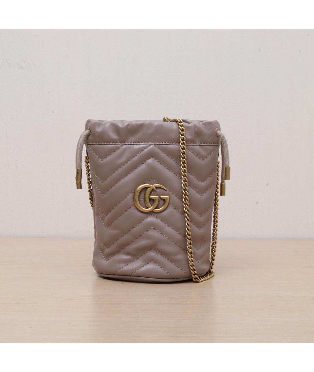 GUCCI Розовая кожаная сумка через плечо, фото 3