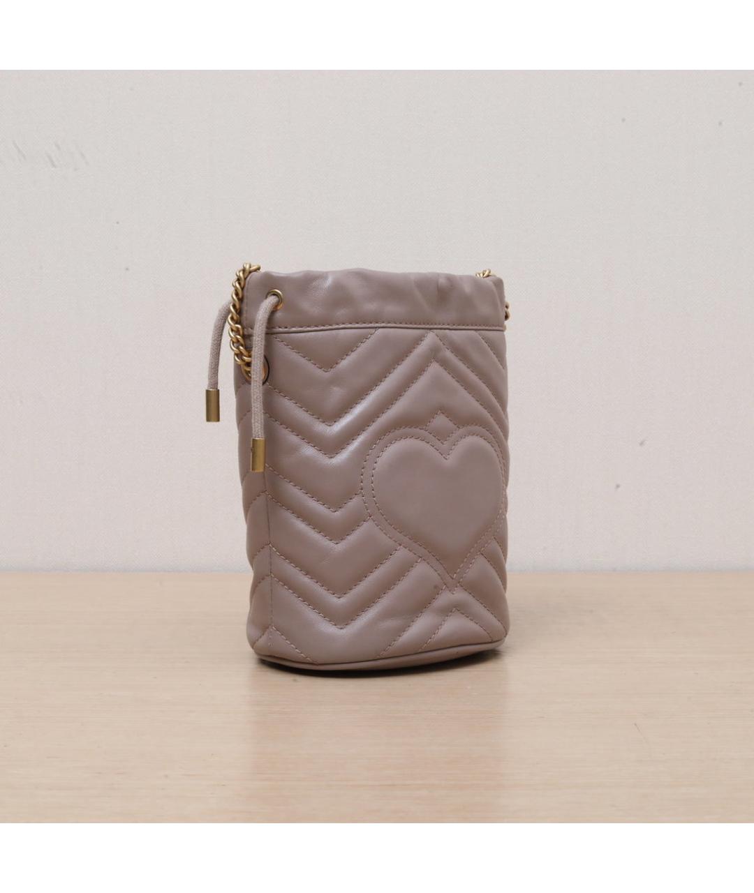 GUCCI Розовая кожаная сумка через плечо, фото 6