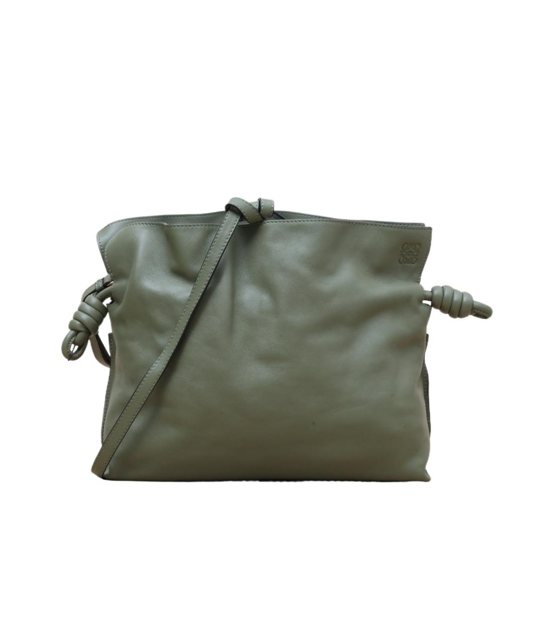 LOEWE Зеленая кожаная сумка через плечо, фото 1