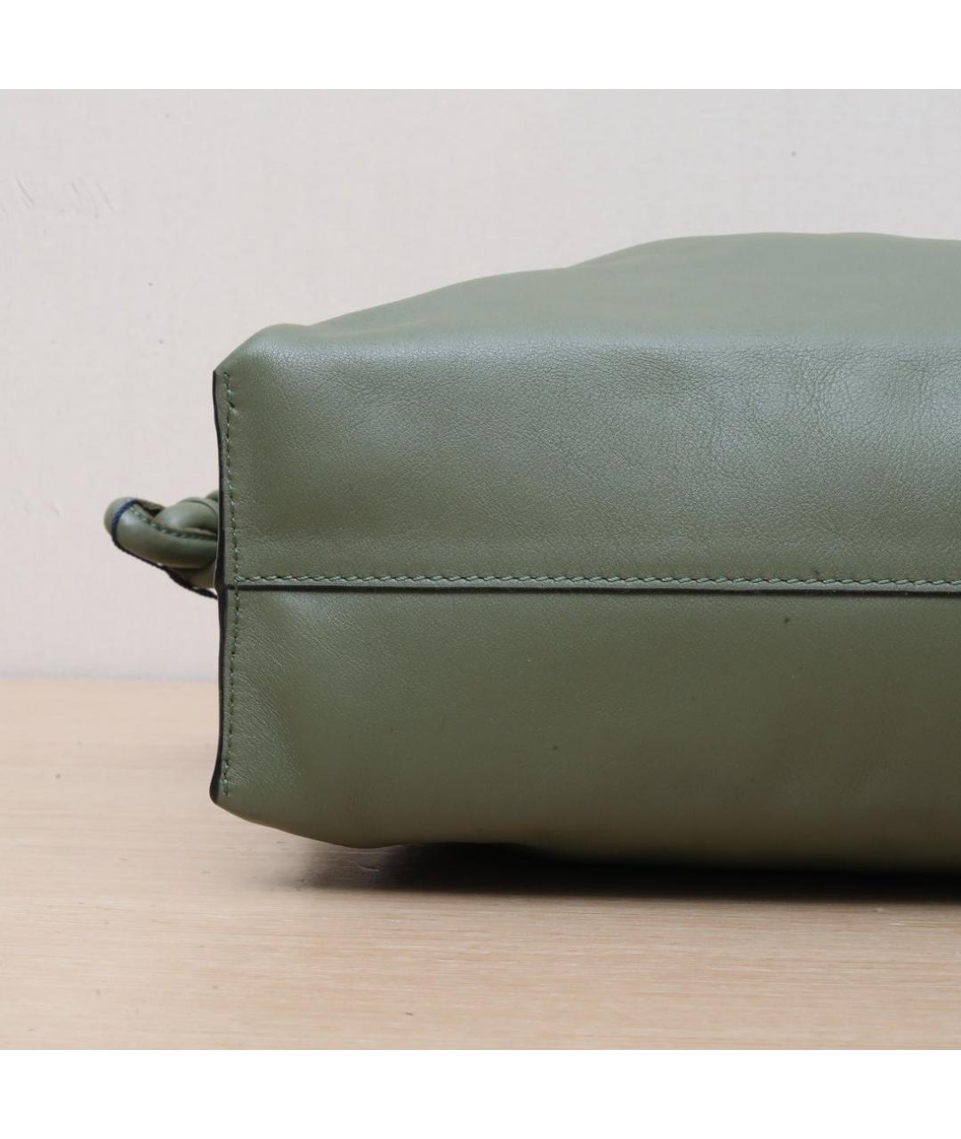 LOEWE Зеленая кожаная сумка через плечо, фото 9