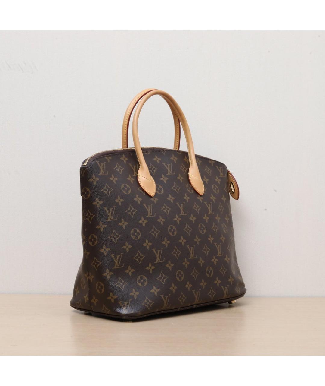 LOUIS VUITTON Коричневая кожаная сумка через плечо, фото 6