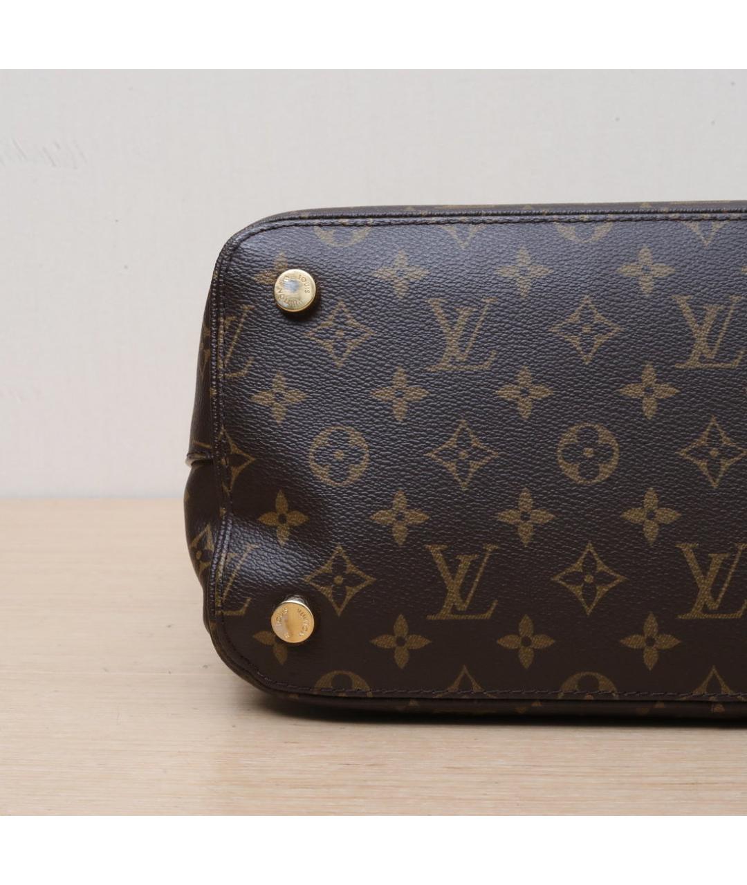 LOUIS VUITTON Коричневая кожаная сумка через плечо, фото 9