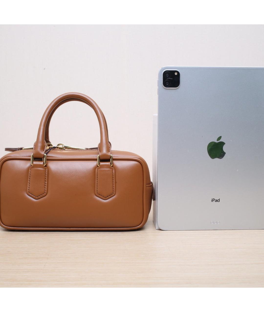 MIU MIU Коричневая кожаная сумка через плечо, фото 7