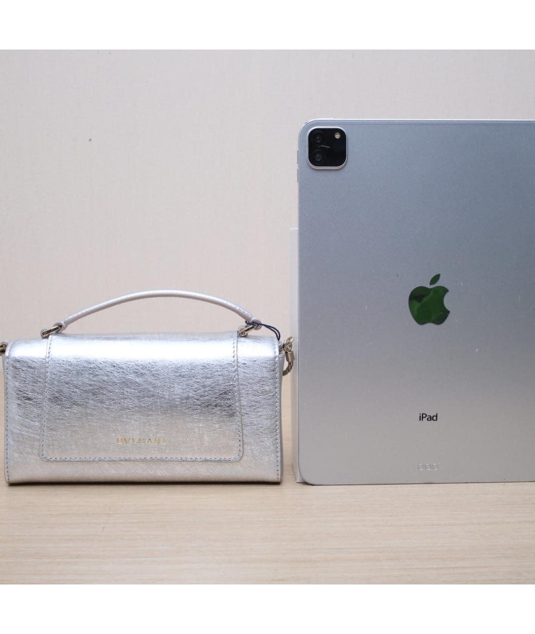 BVLGARI Серебряная кожаная сумка через плечо, фото 7