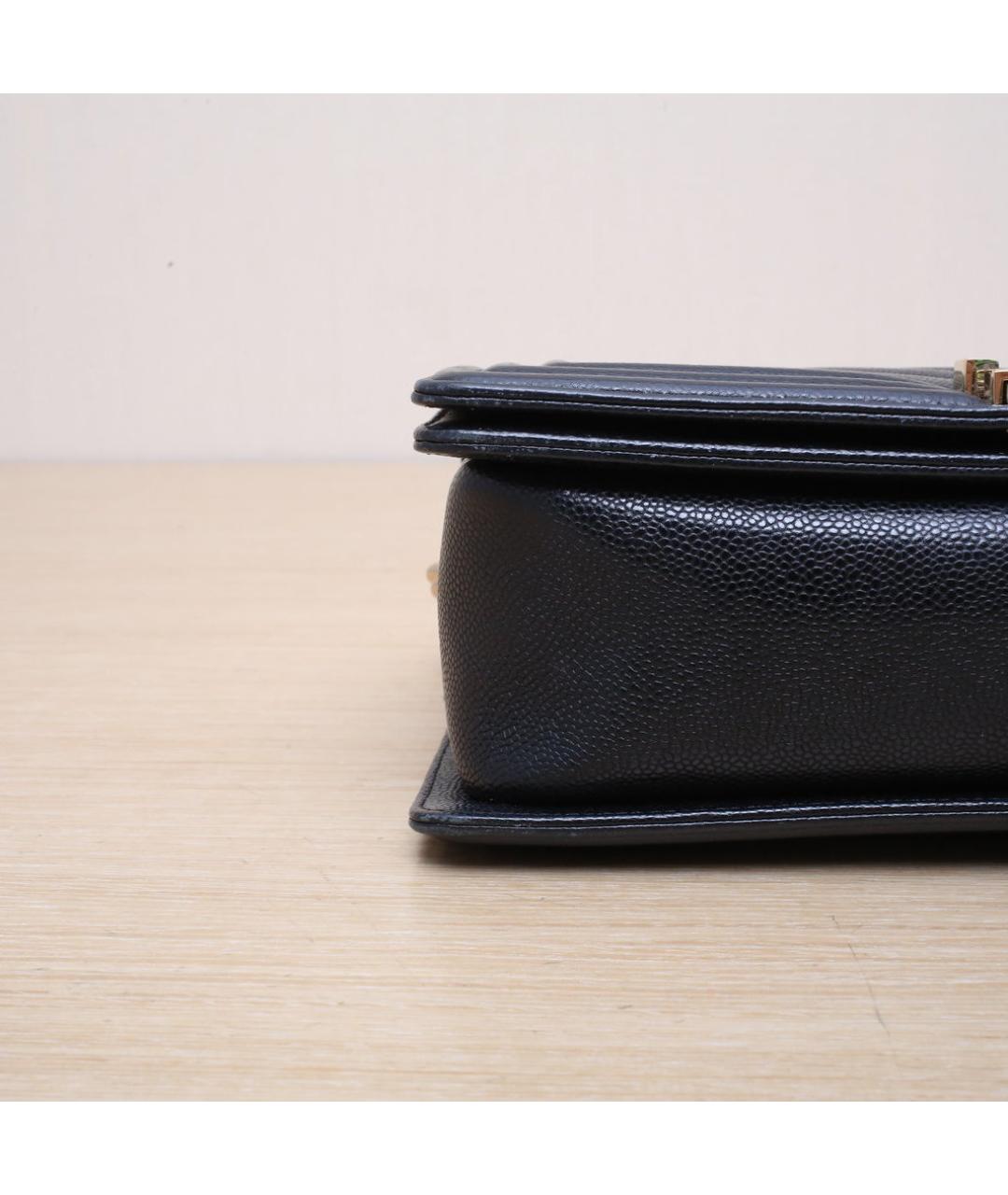 CHANEL Черная кожаная сумка через плечо, фото 9