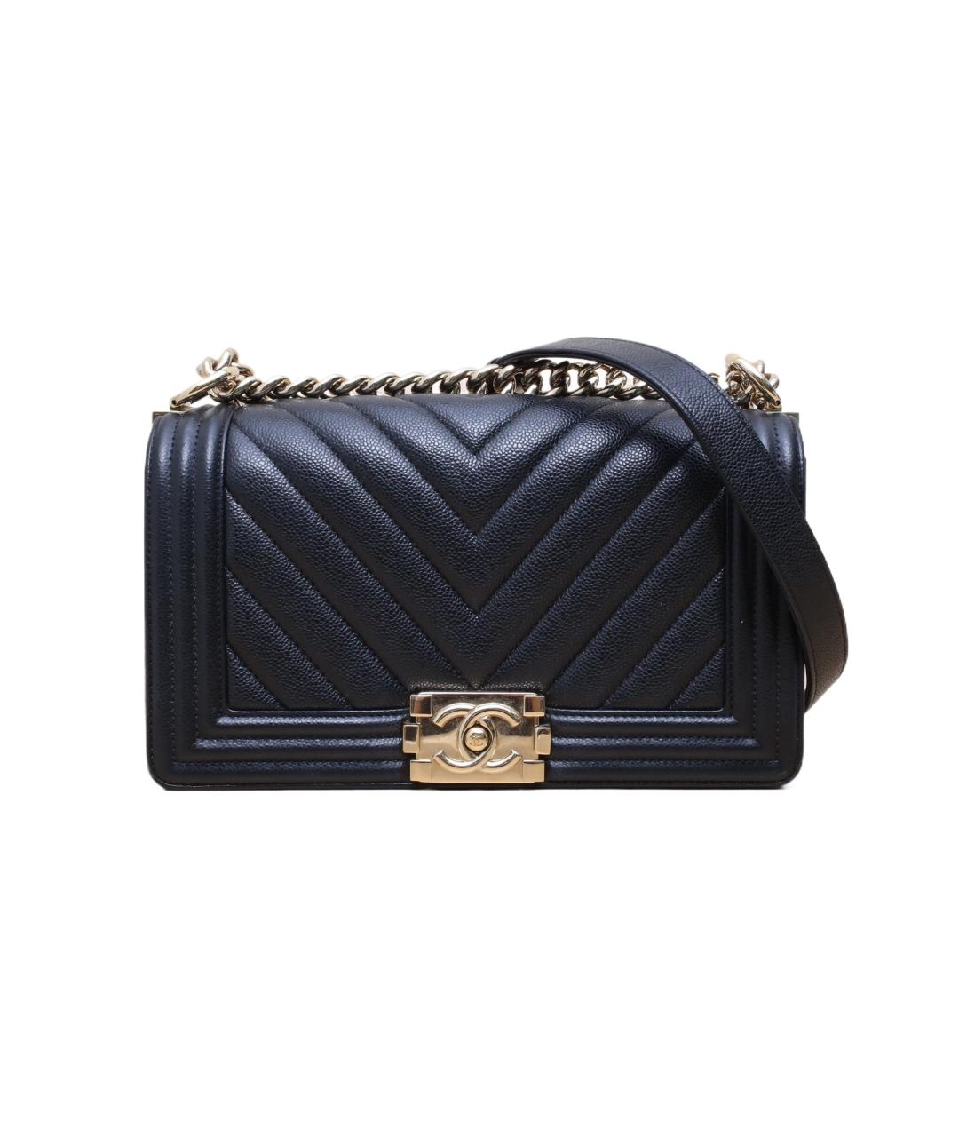 CHANEL Черная кожаная сумка через плечо, фото 1