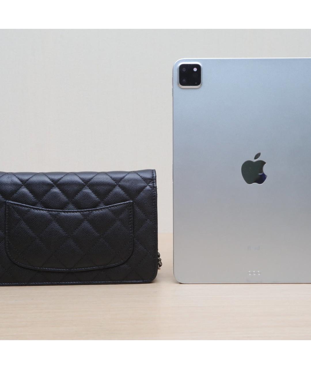 CHANEL Черная кожаная сумка через плечо, фото 7