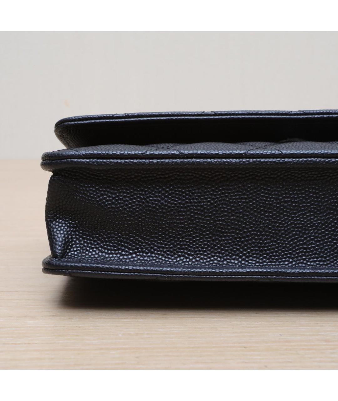 CHANEL Черная кожаная сумка через плечо, фото 9