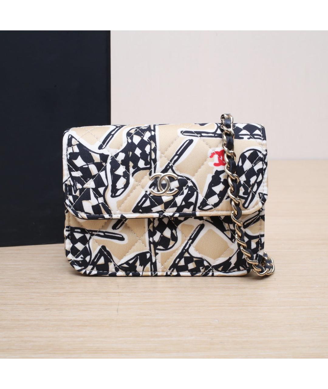 CHANEL Бежевая сумка через плечо, фото 2