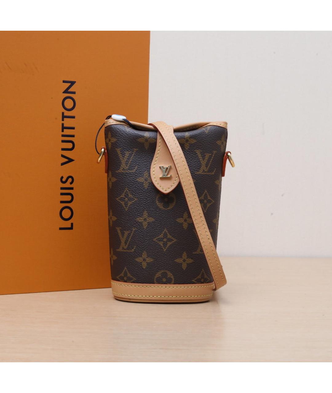 LOUIS VUITTON Коричневая сумка через плечо, фото 2