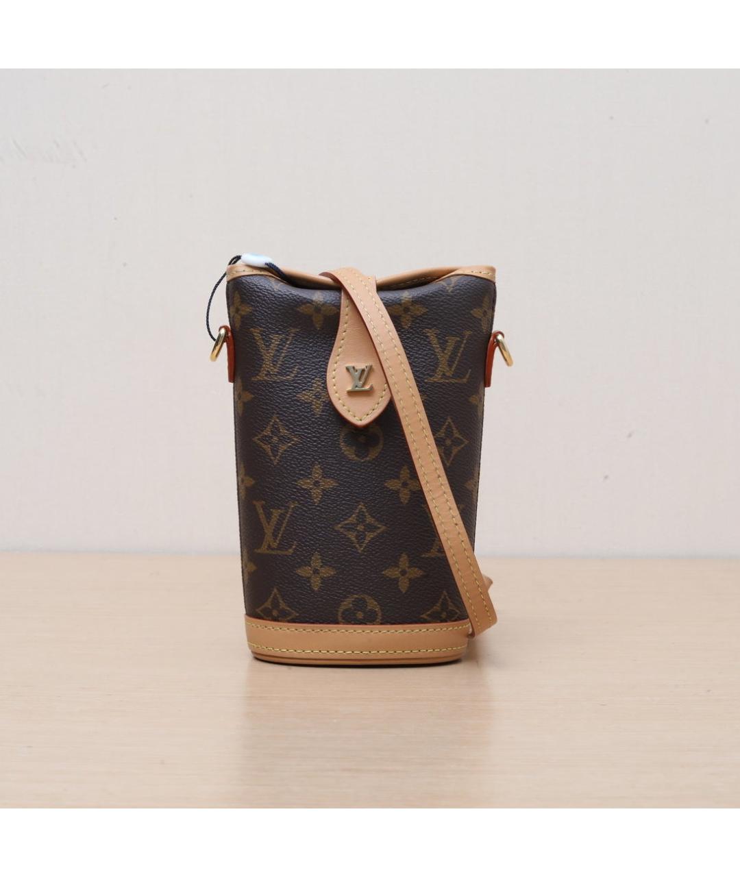LOUIS VUITTON Коричневая сумка через плечо, фото 3