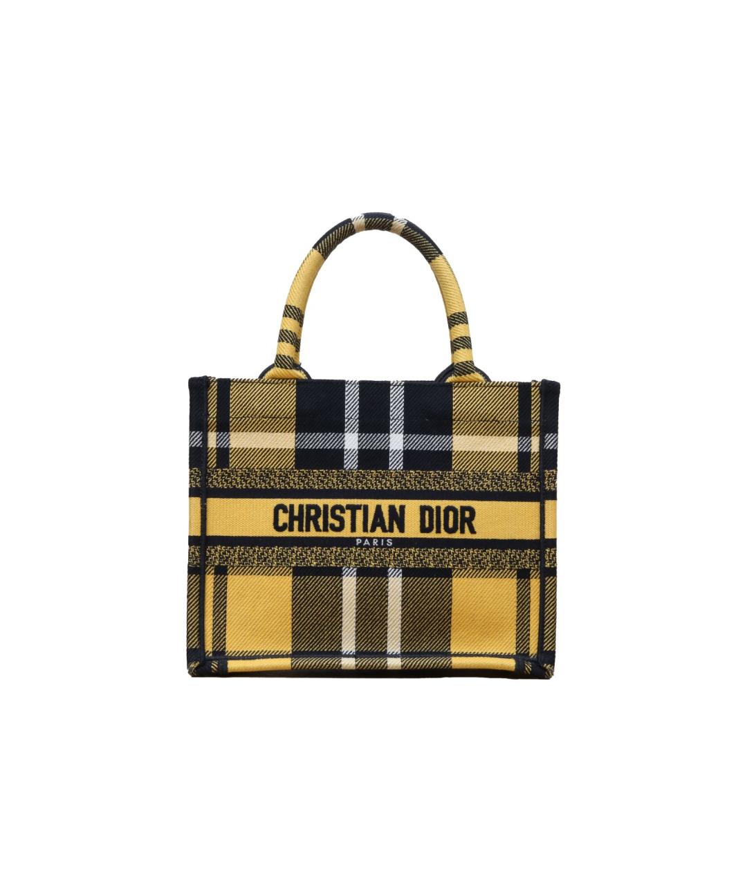 CHRISTIAN DIOR Желтая сумка через плечо, фото 1