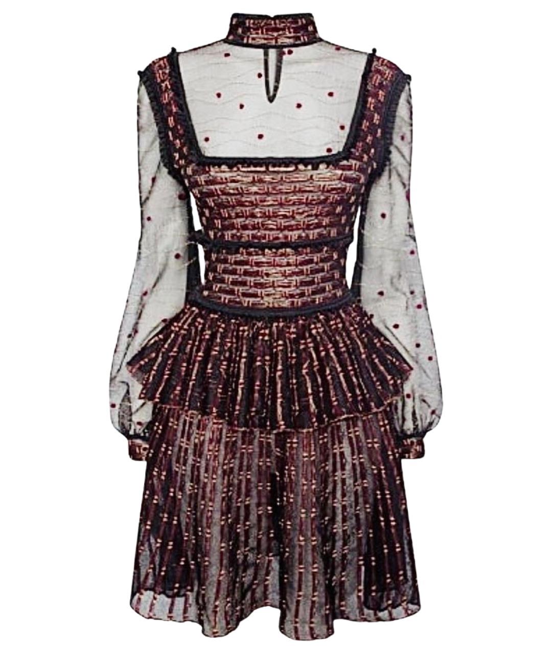ALEXANDER MCQUEEN Мульти шелковое вечернее платье, фото 1