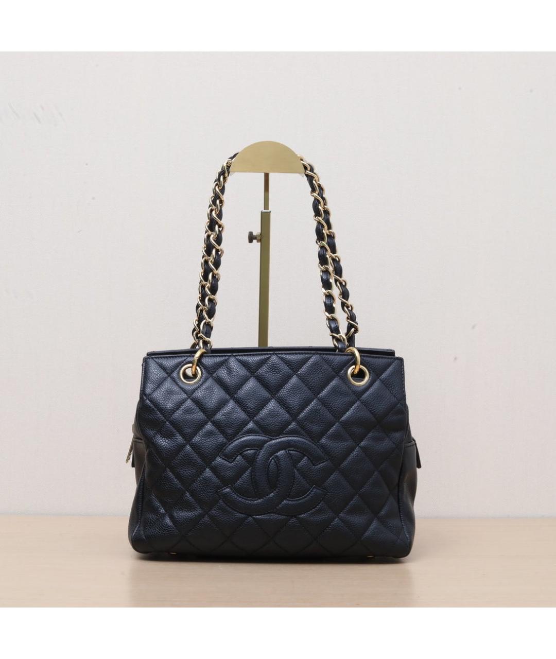 CHANEL Черная кожаная сумка через плечо, фото 3