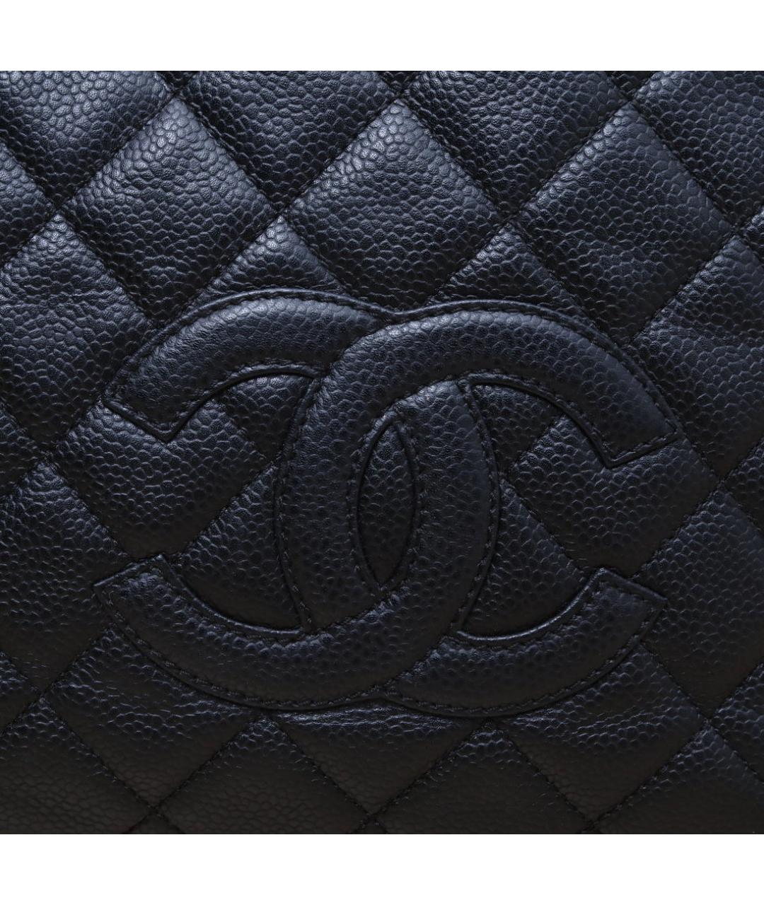 CHANEL Черная кожаная сумка через плечо, фото 8