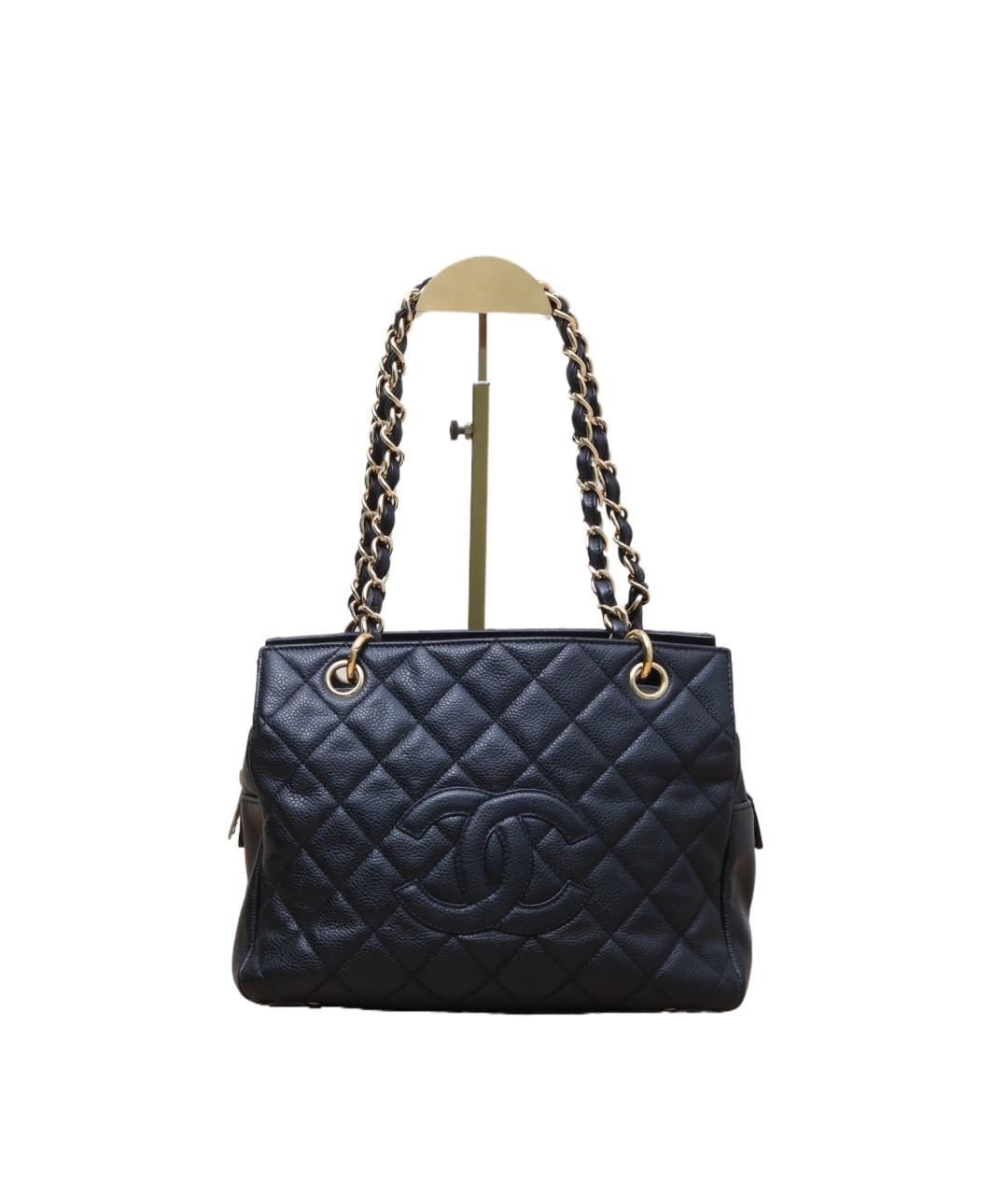 CHANEL Черная кожаная сумка через плечо, фото 10