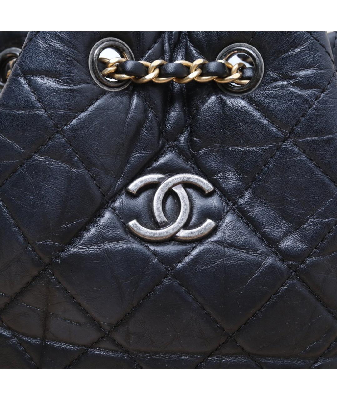 CHANEL Черный кожаный рюкзак, фото 8