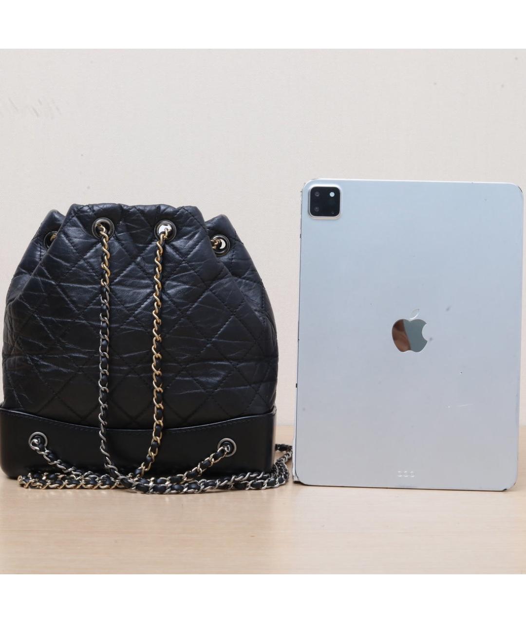 CHANEL Черный кожаный рюкзак, фото 7