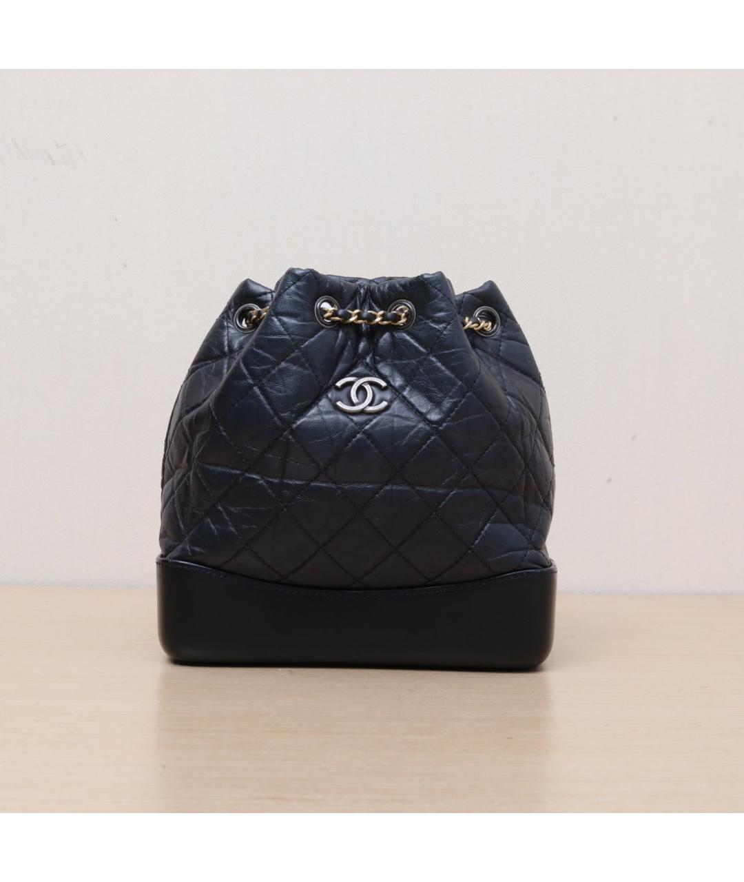 CHANEL Черный кожаный рюкзак, фото 3