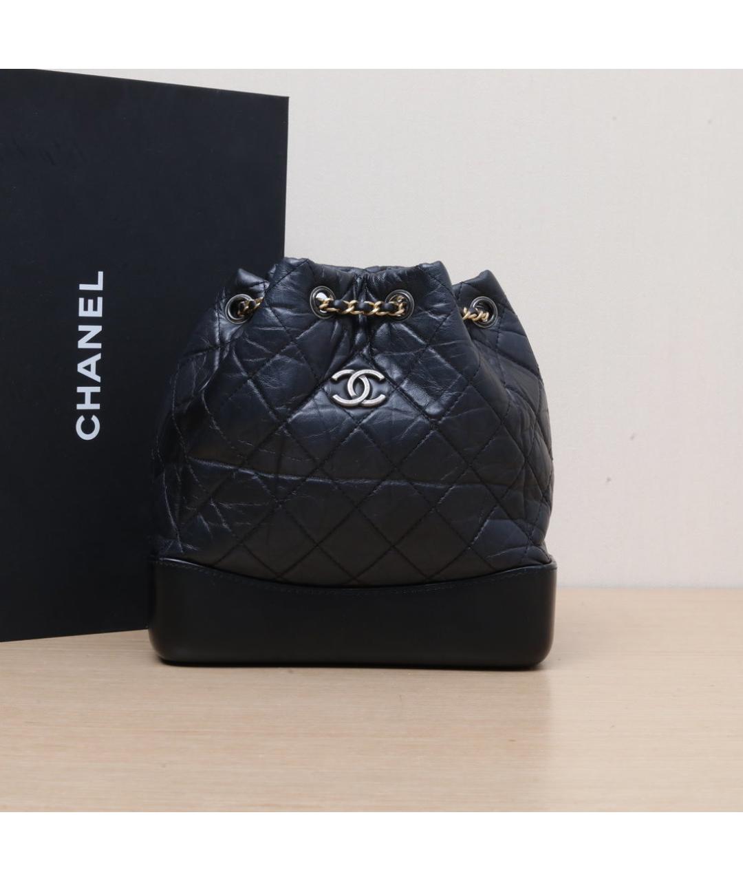 CHANEL Черный кожаный рюкзак, фото 2