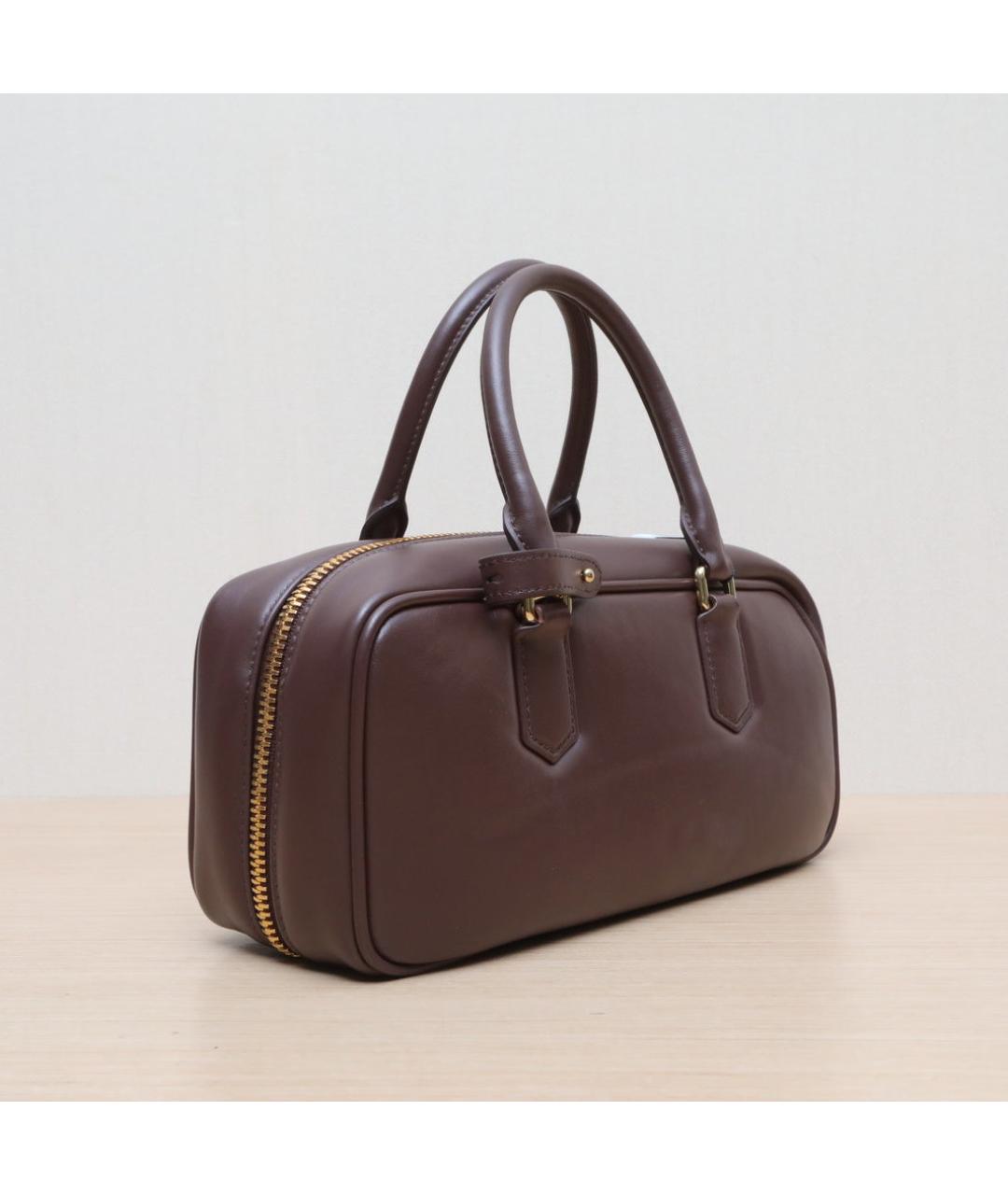 MIU MIU Коричневая кожаная сумка через плечо, фото 6