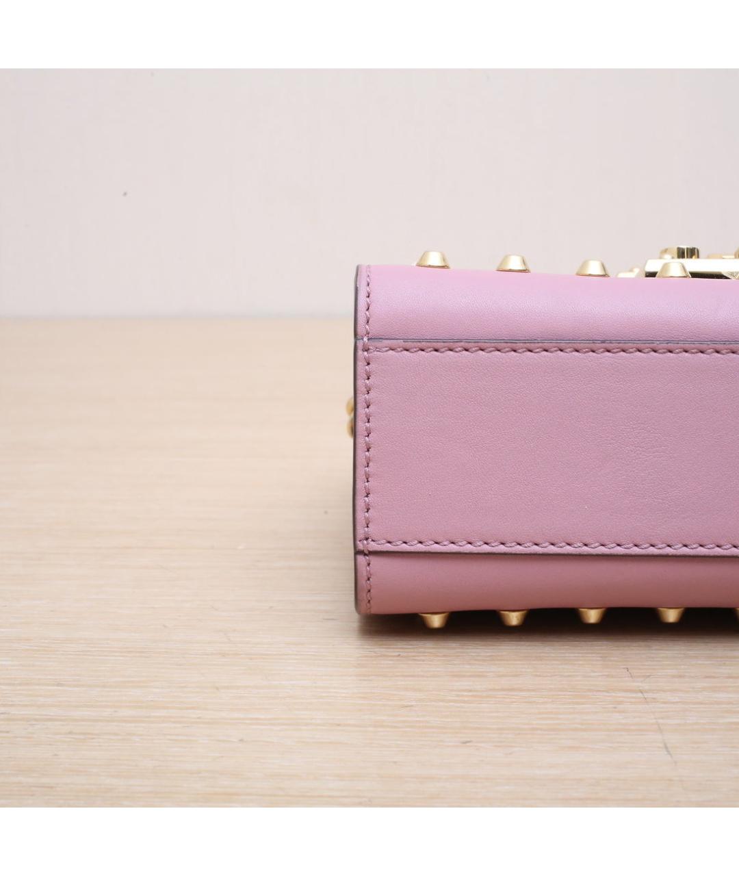 GUCCI Розовая кожаная сумка через плечо, фото 9