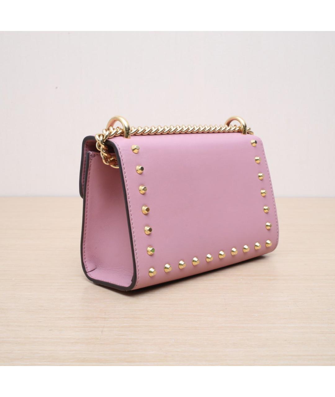 GUCCI Розовая кожаная сумка через плечо, фото 6