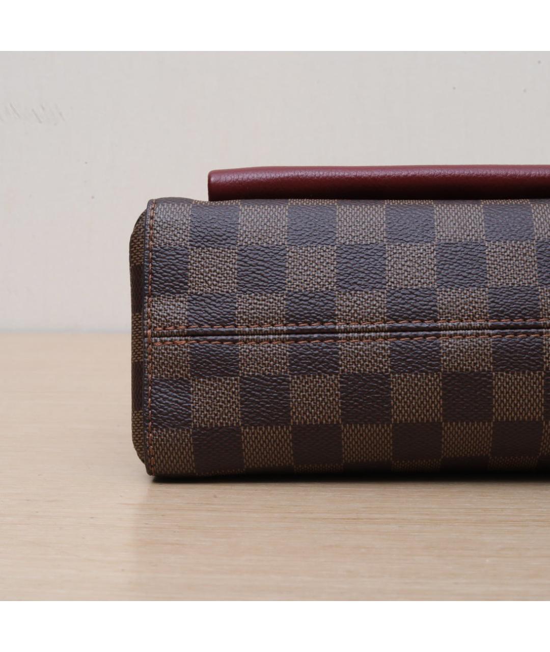 LOUIS VUITTON Коричневая кожаная сумка через плечо, фото 9