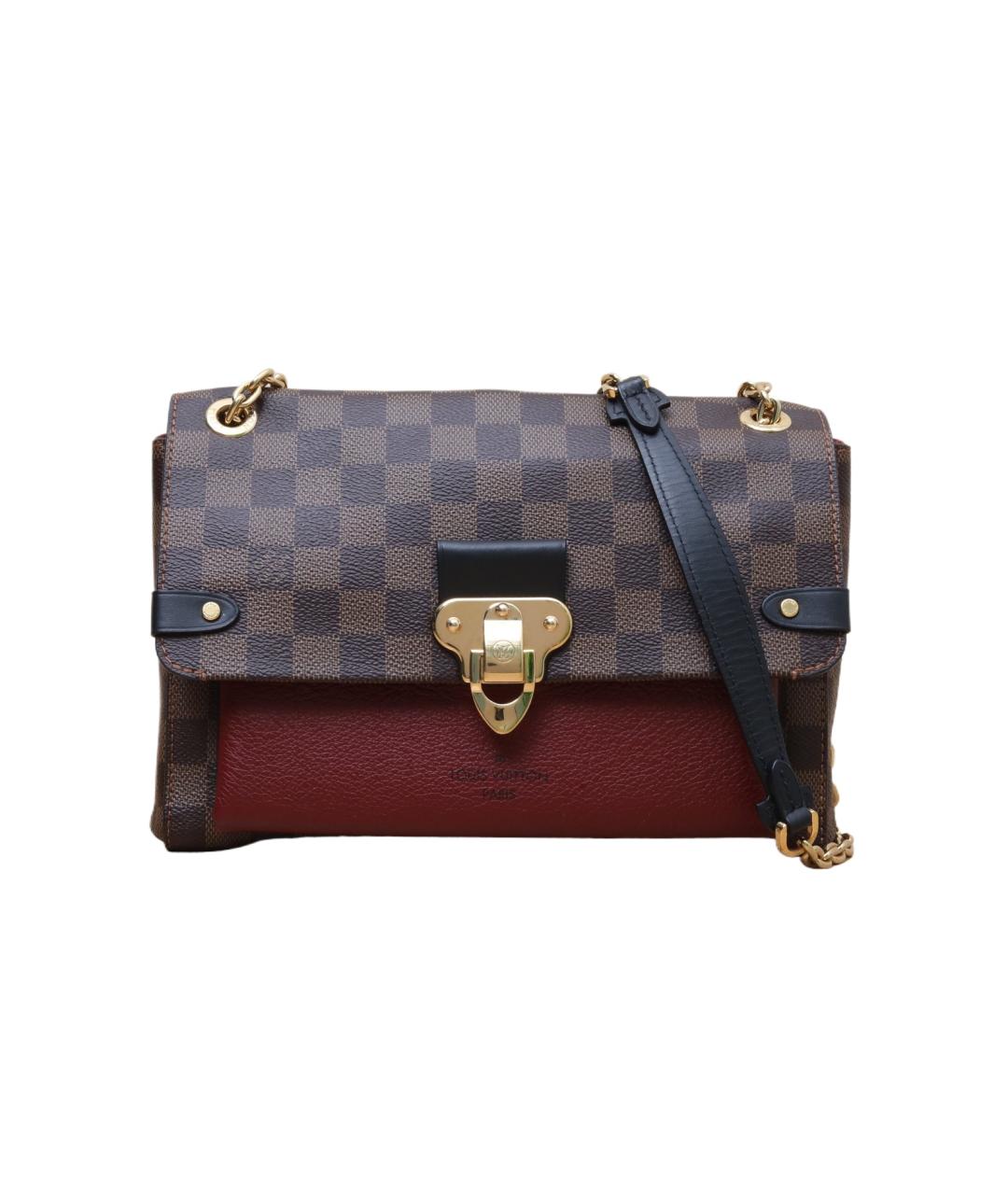 LOUIS VUITTON Коричневая кожаная сумка через плечо, фото 1