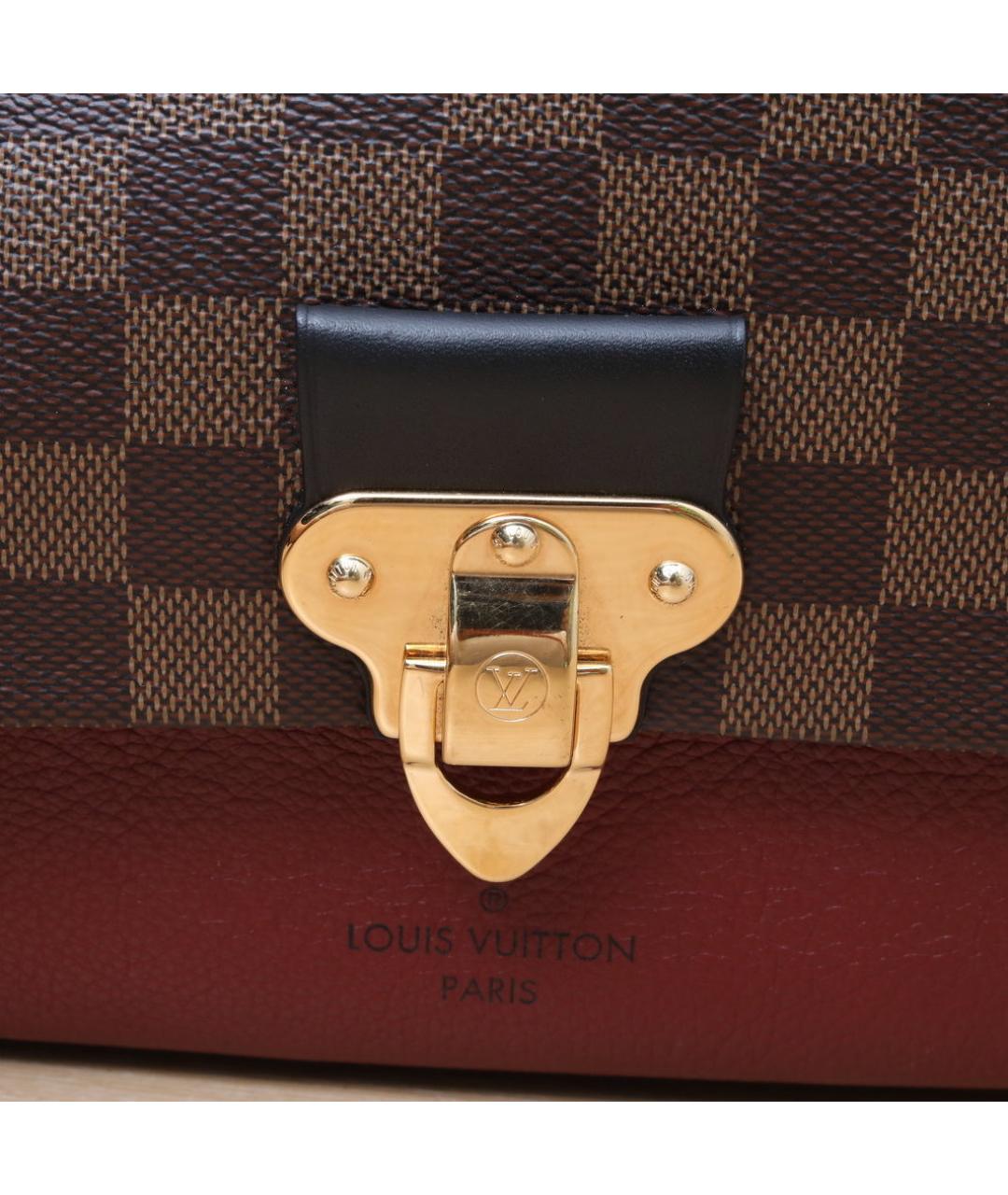 LOUIS VUITTON Коричневая кожаная сумка через плечо, фото 8