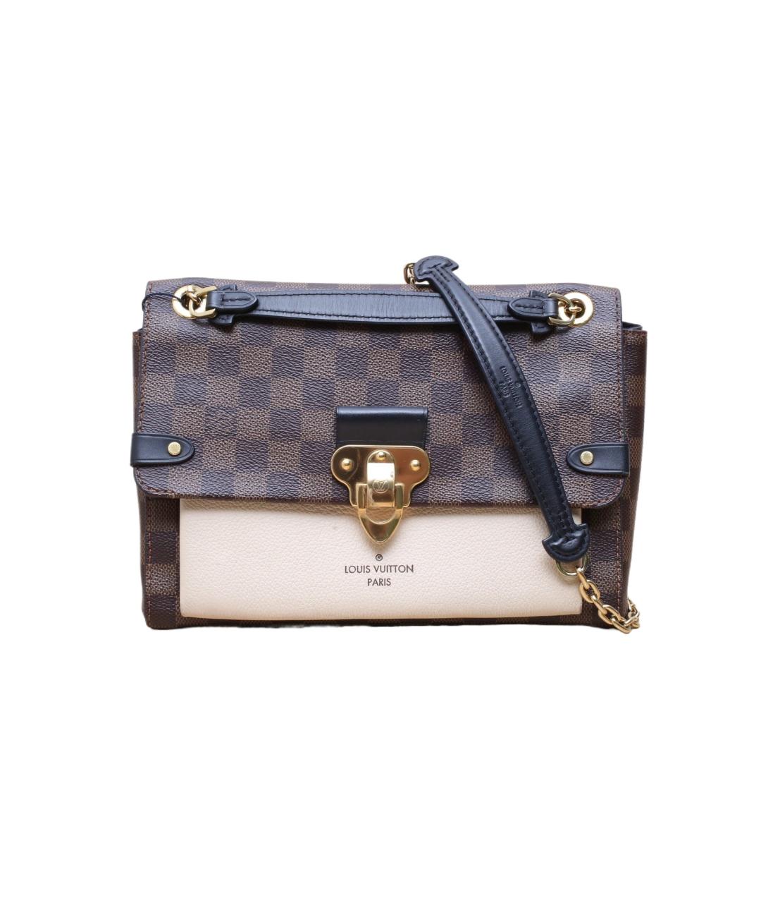 LOUIS VUITTON Коричневая кожаная сумка через плечо, фото 1