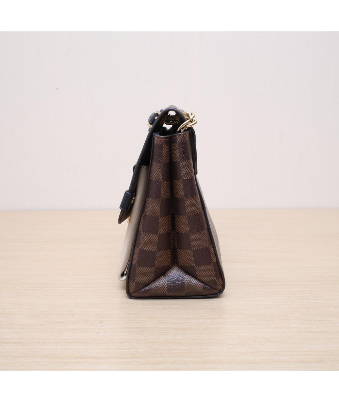 LOUIS VUITTON Коричневая кожаная сумка через плечо, фото 5