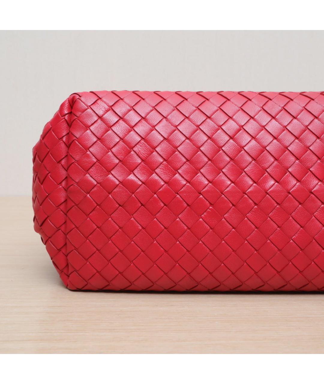 BOTTEGA VENETA Красная кожаная сумка через плечо, фото 9