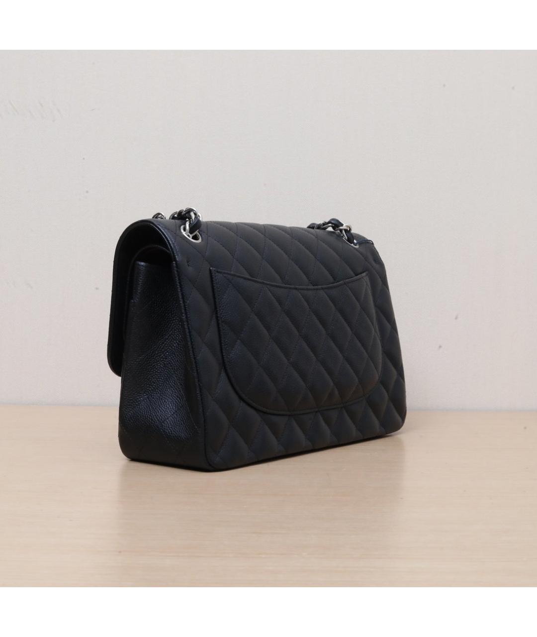 CHANEL Черная кожаная сумка через плечо, фото 6