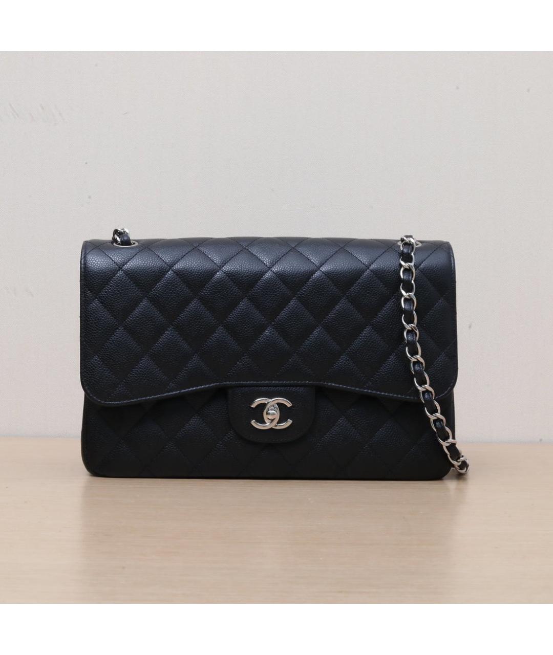 CHANEL Черная кожаная сумка через плечо, фото 3