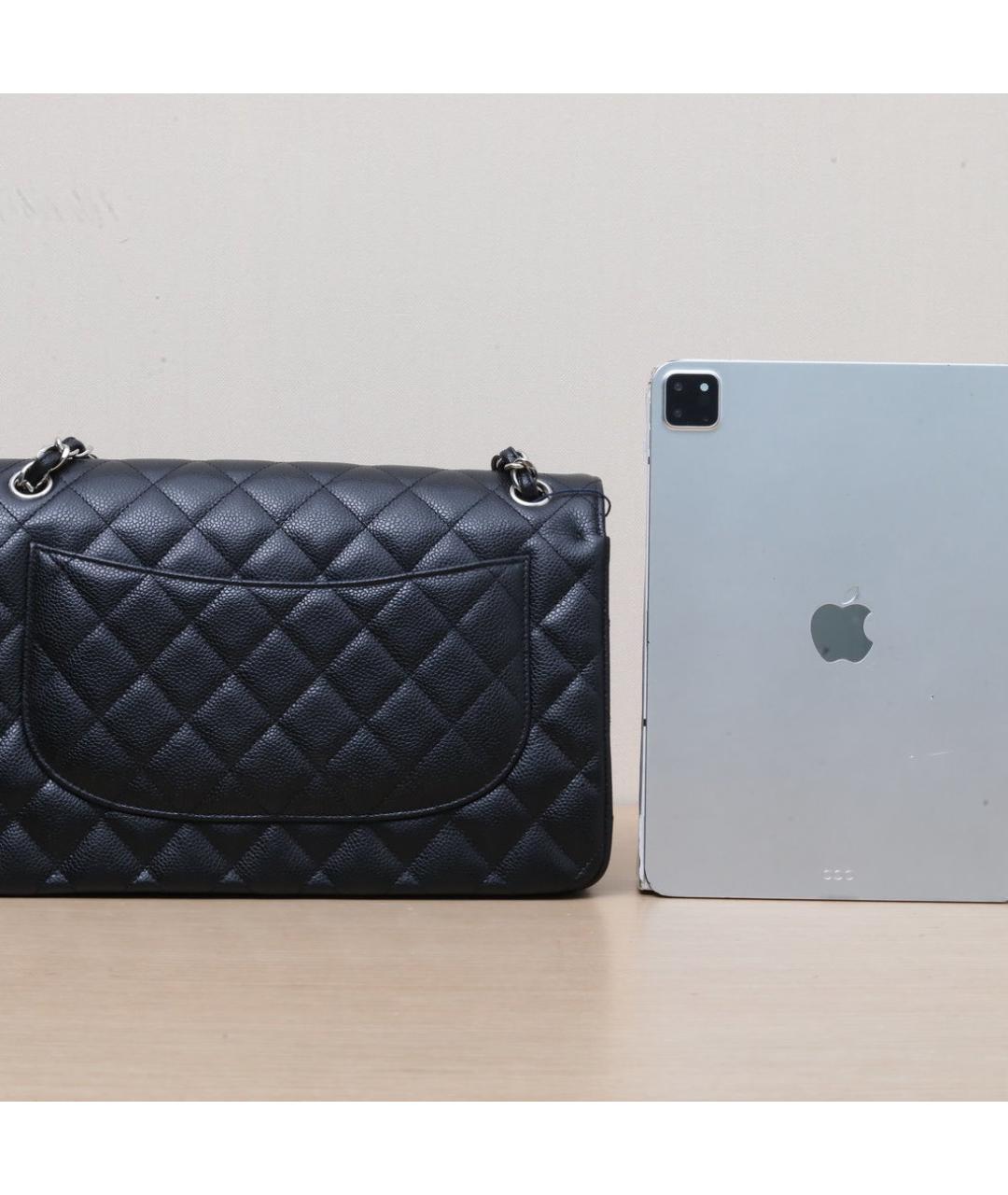 CHANEL Черная кожаная сумка через плечо, фото 7