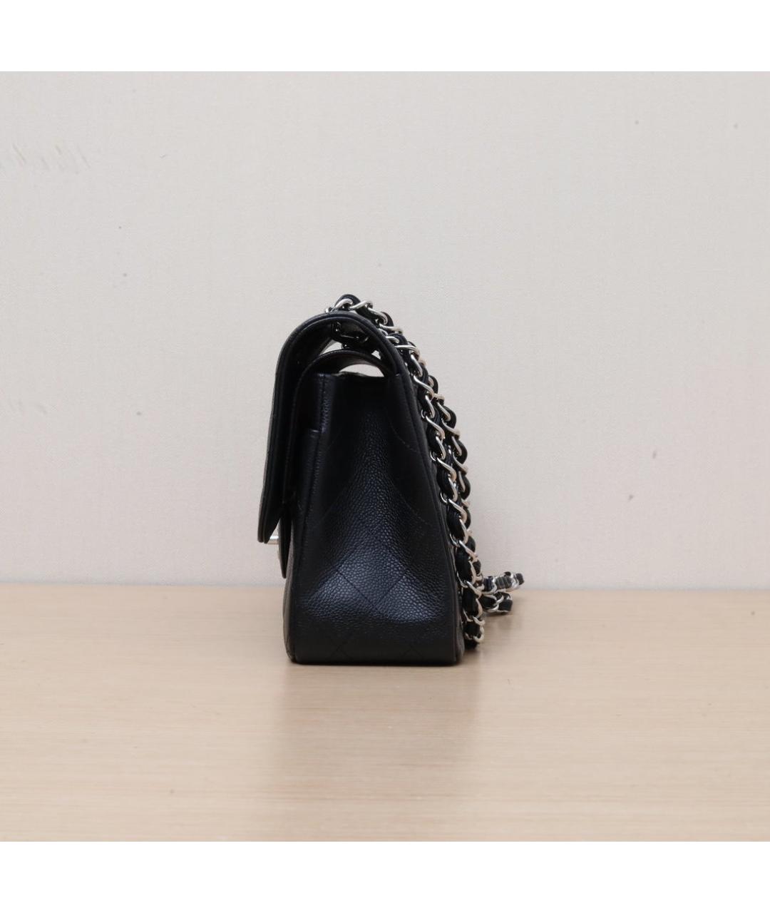 CHANEL Черная кожаная сумка через плечо, фото 5