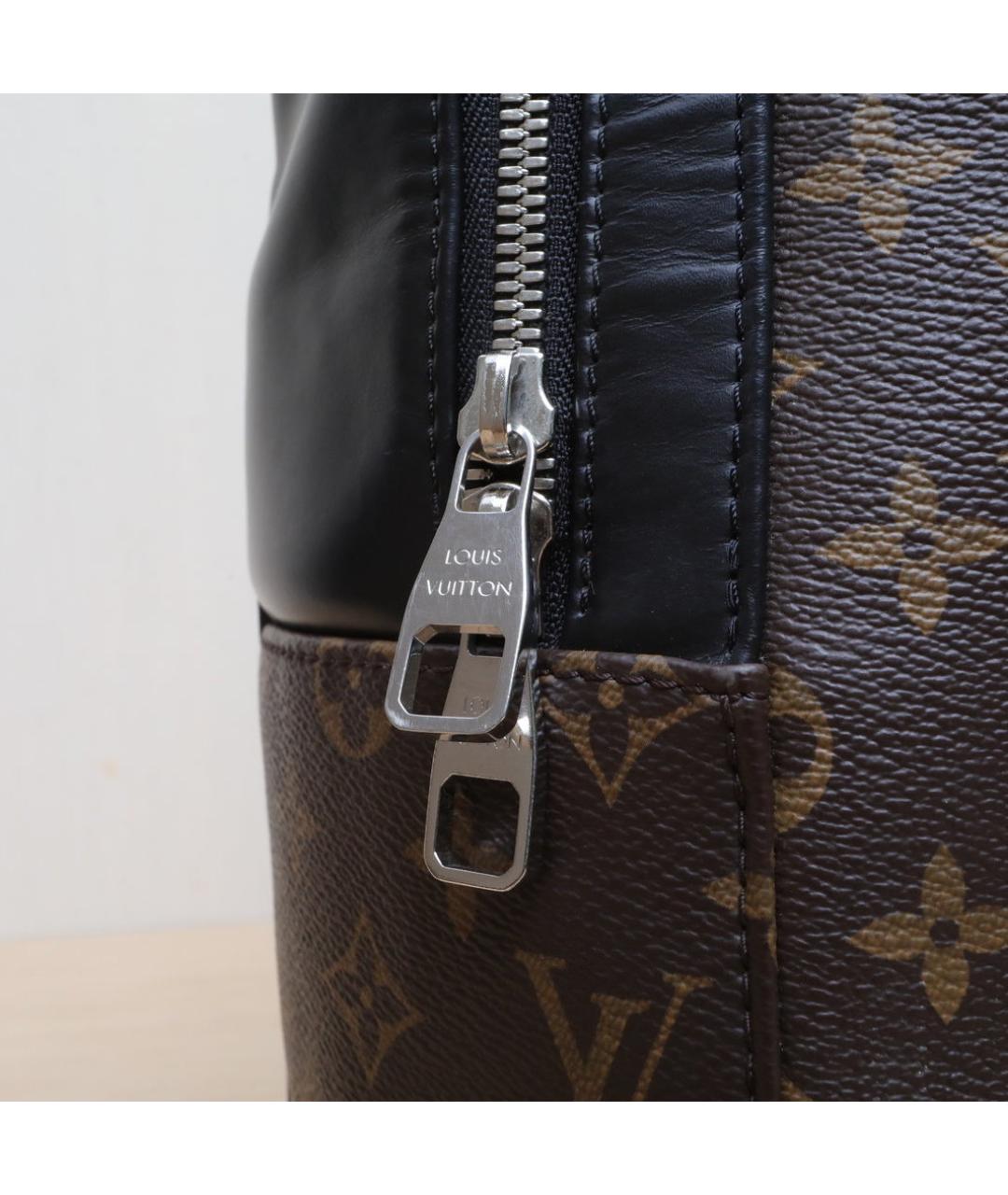 LOUIS VUITTON Коричневый кожаный рюкзак, фото 8