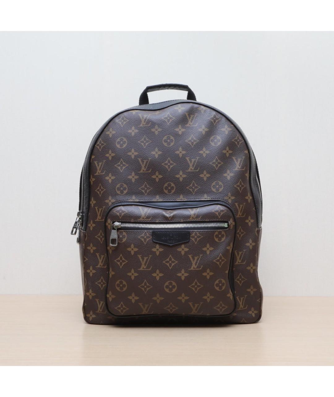 LOUIS VUITTON Коричневый кожаный рюкзак, фото 3