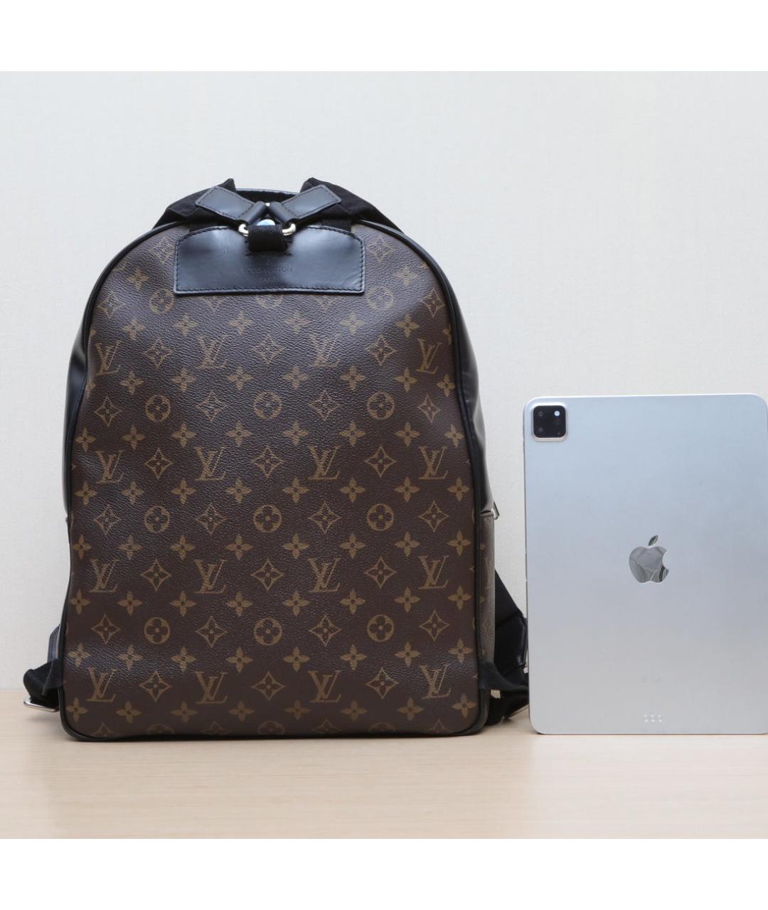 LOUIS VUITTON Коричневый кожаный рюкзак, фото 7