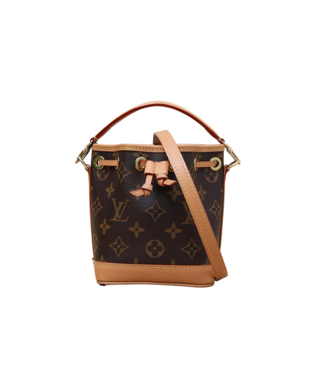 LOUIS VUITTON Коричневая кожаная сумка через плечо, фото 1