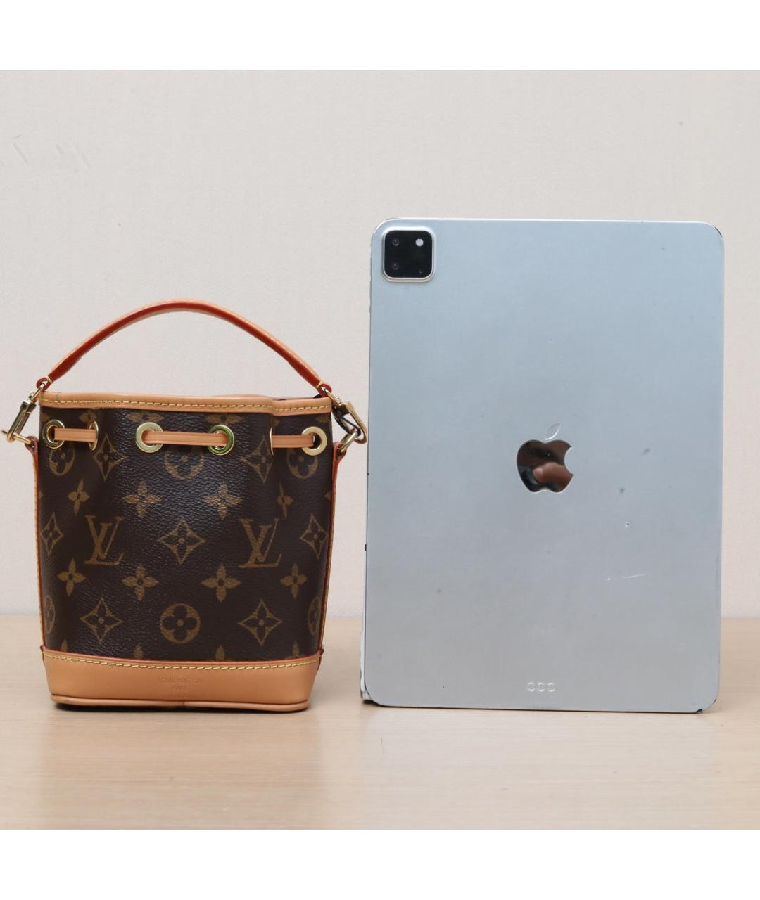 LOUIS VUITTON Коричневая кожаная сумка через плечо, фото 7