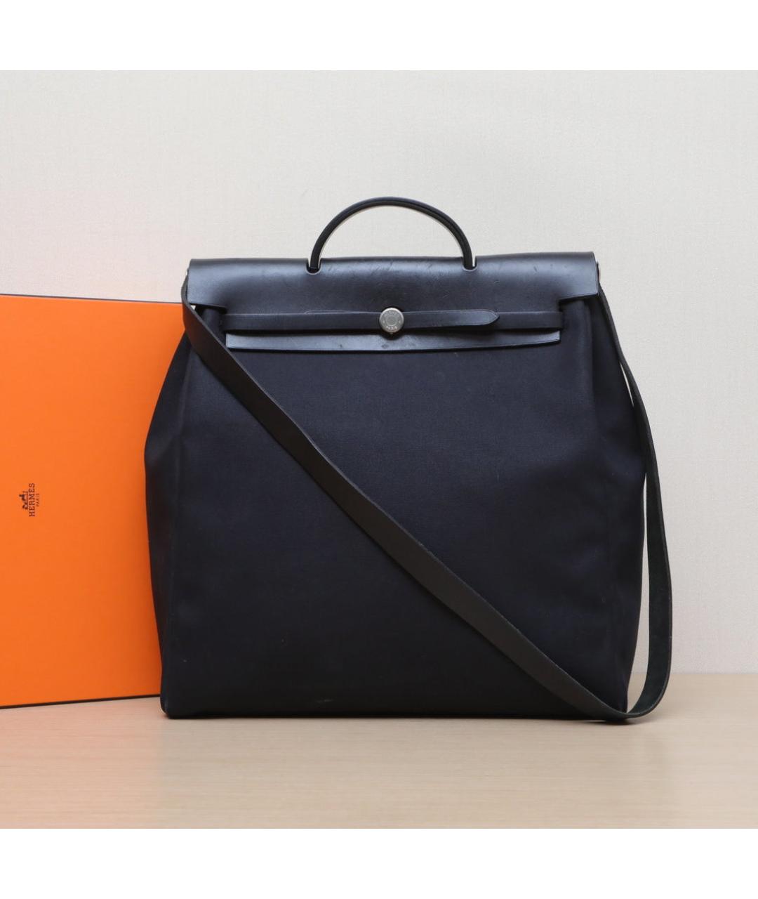 HERMES Черная кожаная сумка через плечо, фото 2