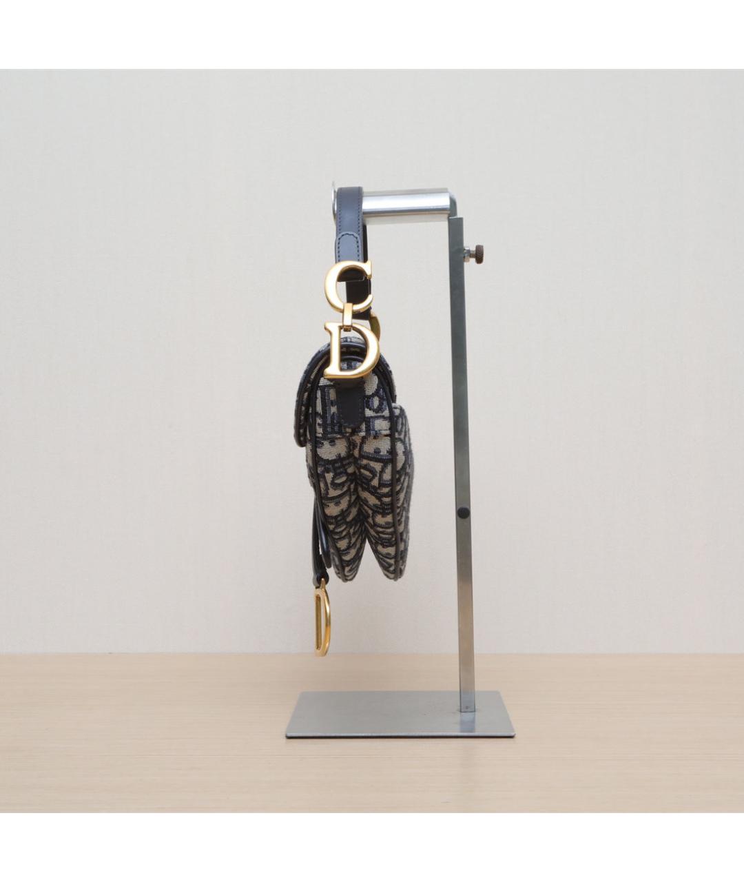 CHRISTIAN DIOR Темно-синяя сумка через плечо, фото 5