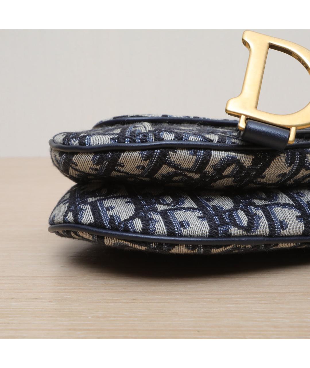 CHRISTIAN DIOR Темно-синяя сумка через плечо, фото 9