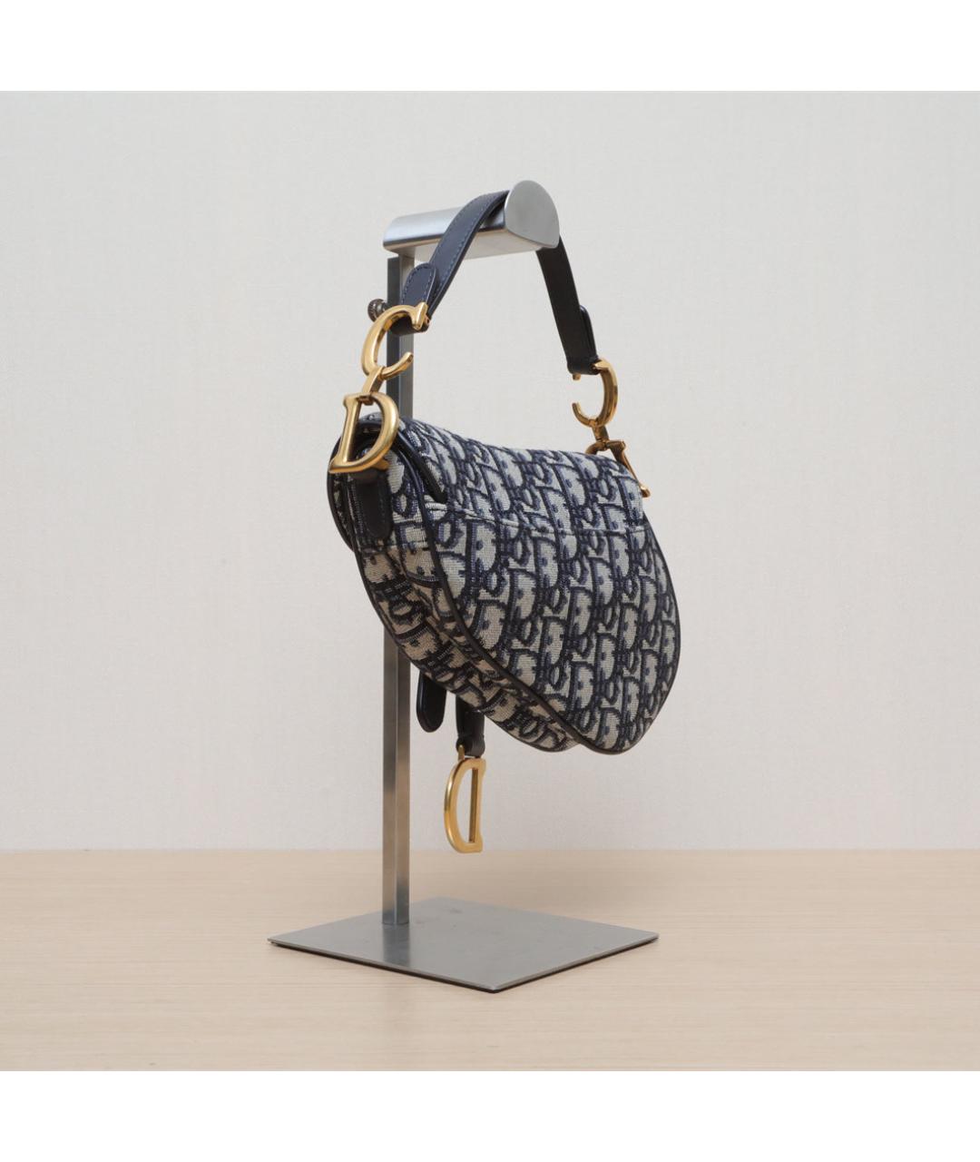 CHRISTIAN DIOR Темно-синяя сумка через плечо, фото 6