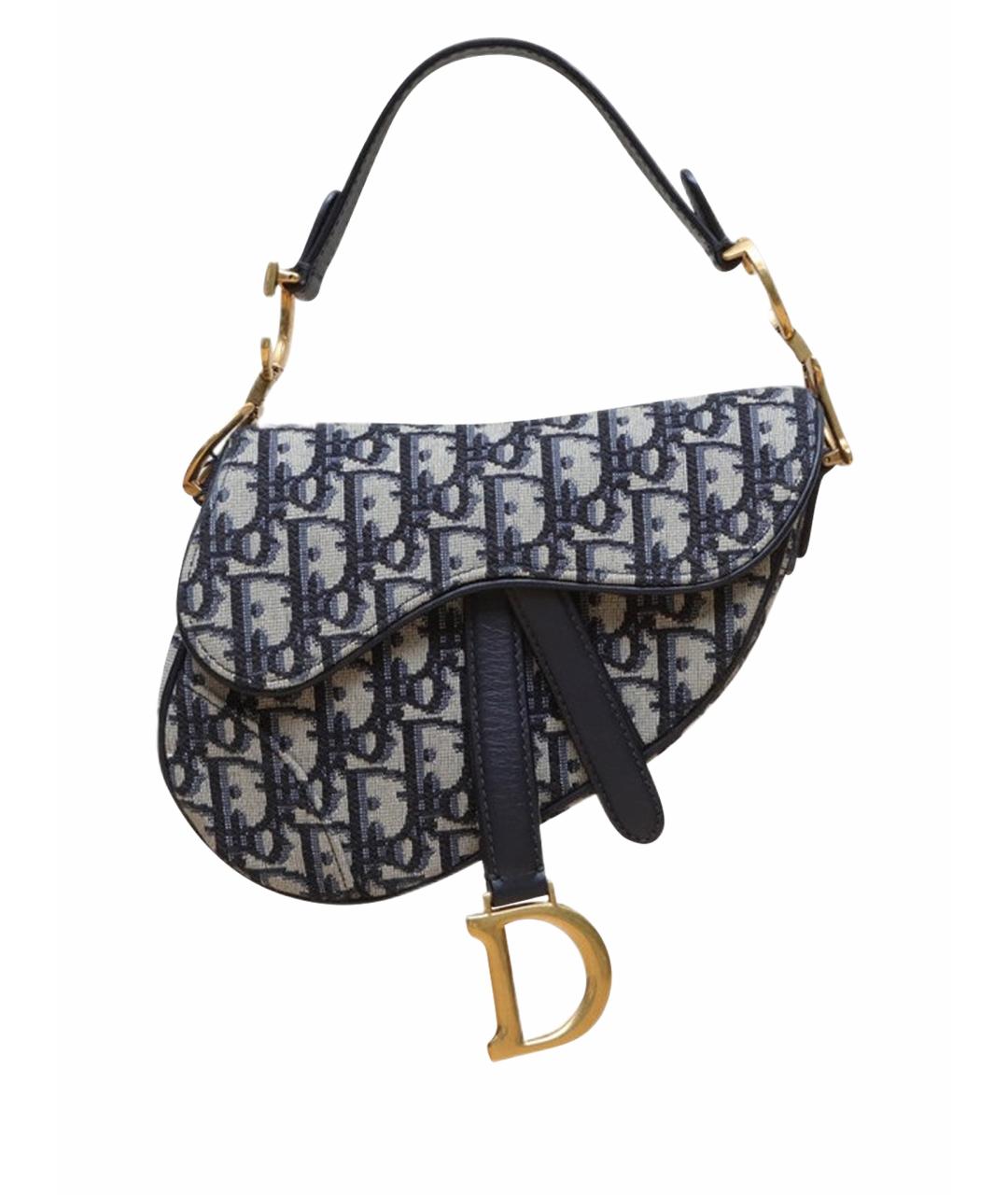 CHRISTIAN DIOR Темно-синяя сумка через плечо, фото 1