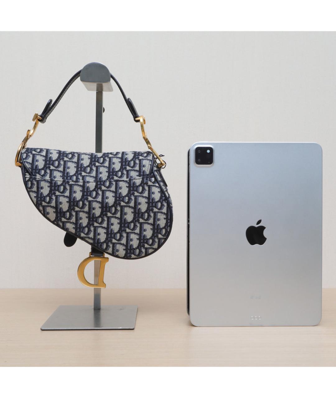 CHRISTIAN DIOR Темно-синяя сумка через плечо, фото 7